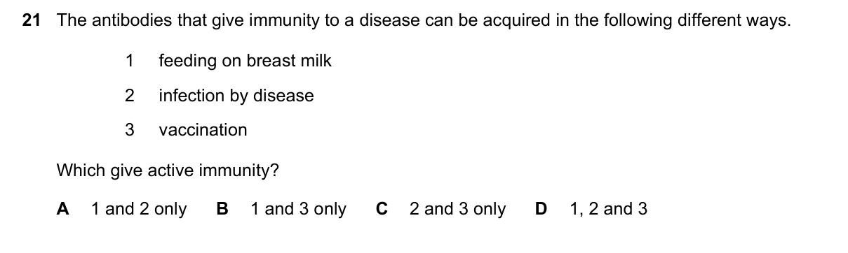 Question 21, March 2020, 0610 Paper 22
