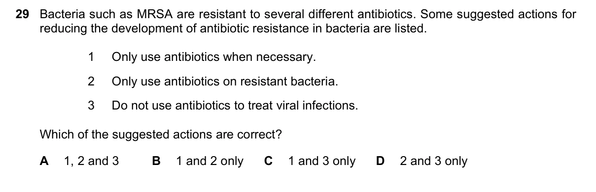 Question 29, March 2020, 0610 Paper 22