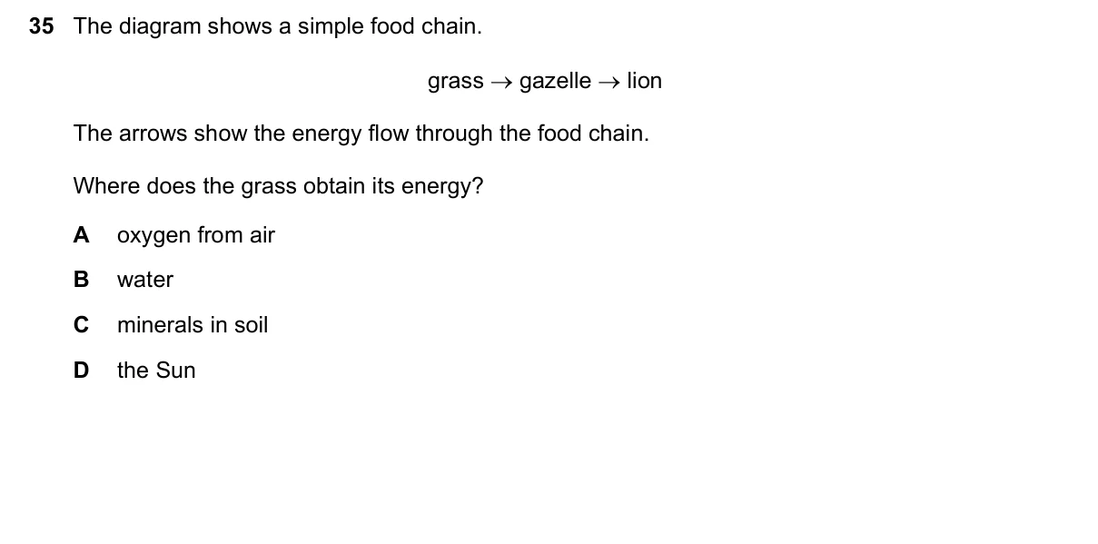 Question 35, June 2020, 0610 Paper 11