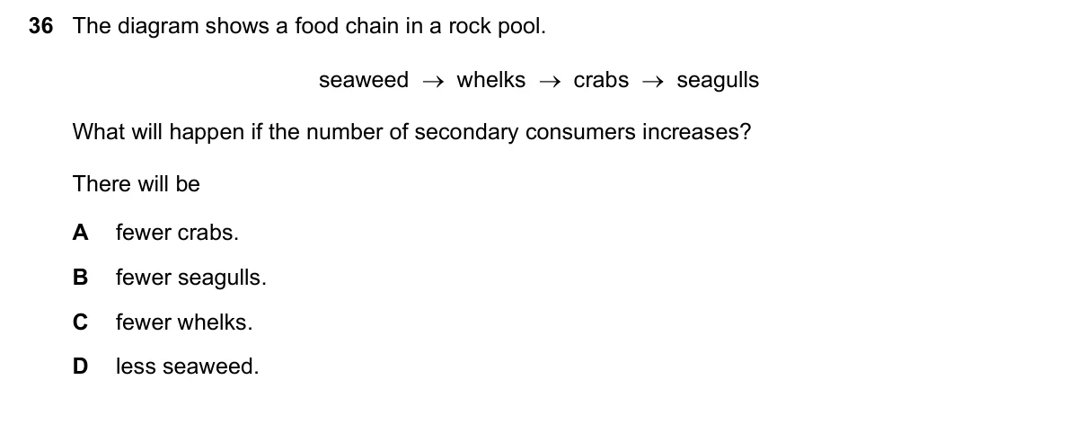 Question 36, June 2020, 0610 Paper 11