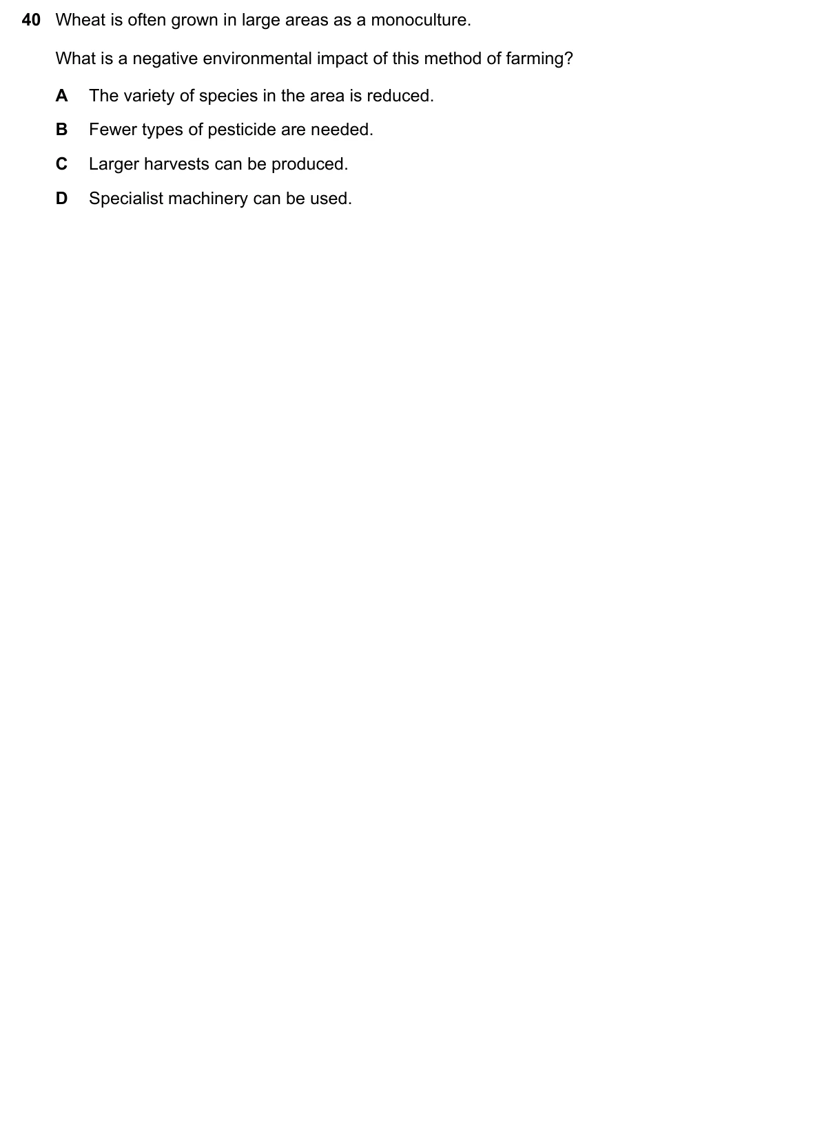 Question 40, June 2020, 0610 Paper 11