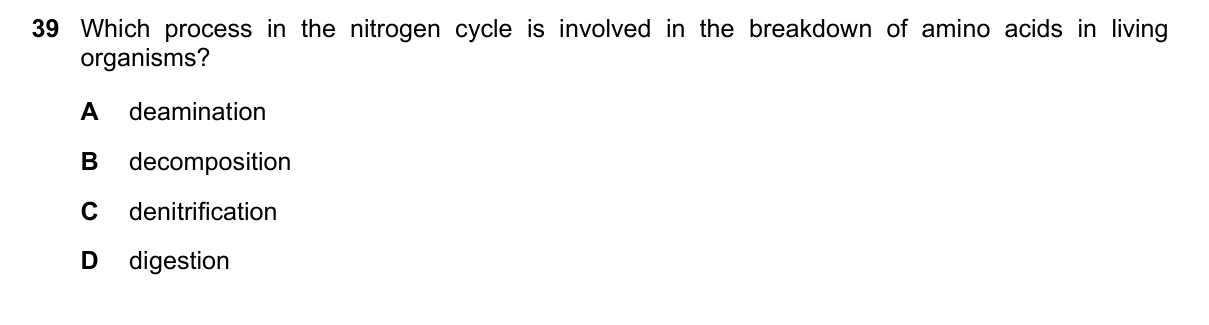 Question 39, June 2020, 0610 Paper 21
