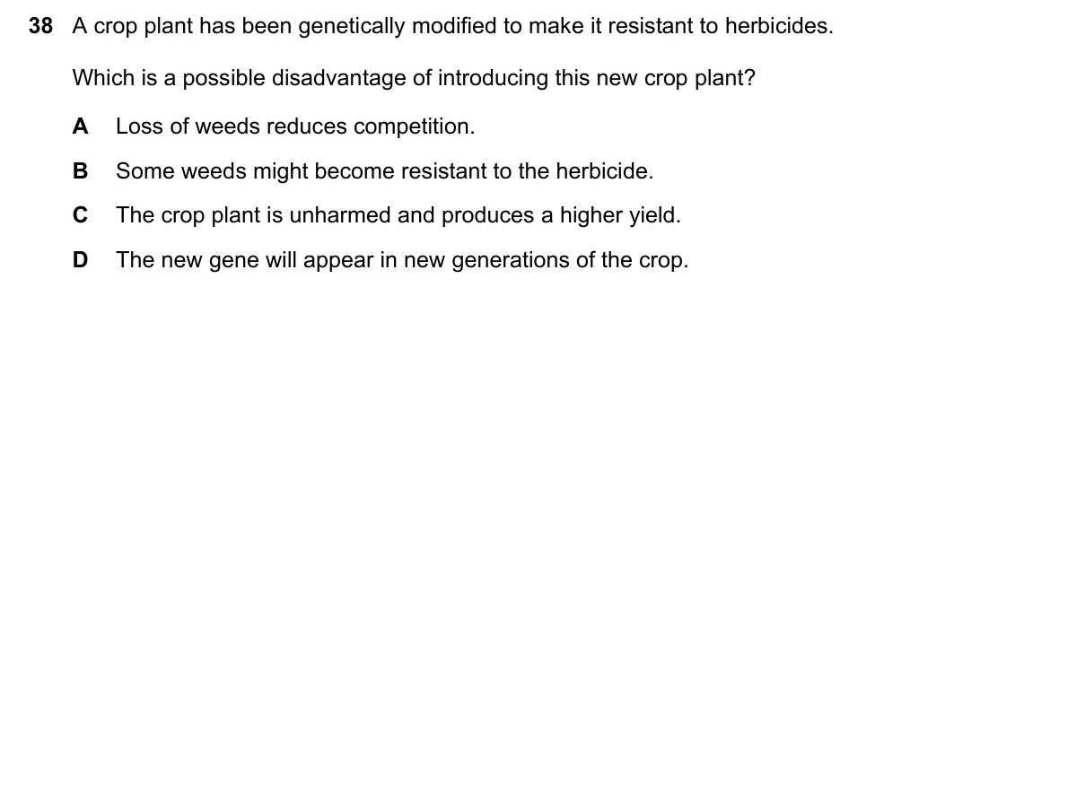 Question 38, June 2020, 0610 Paper 12
