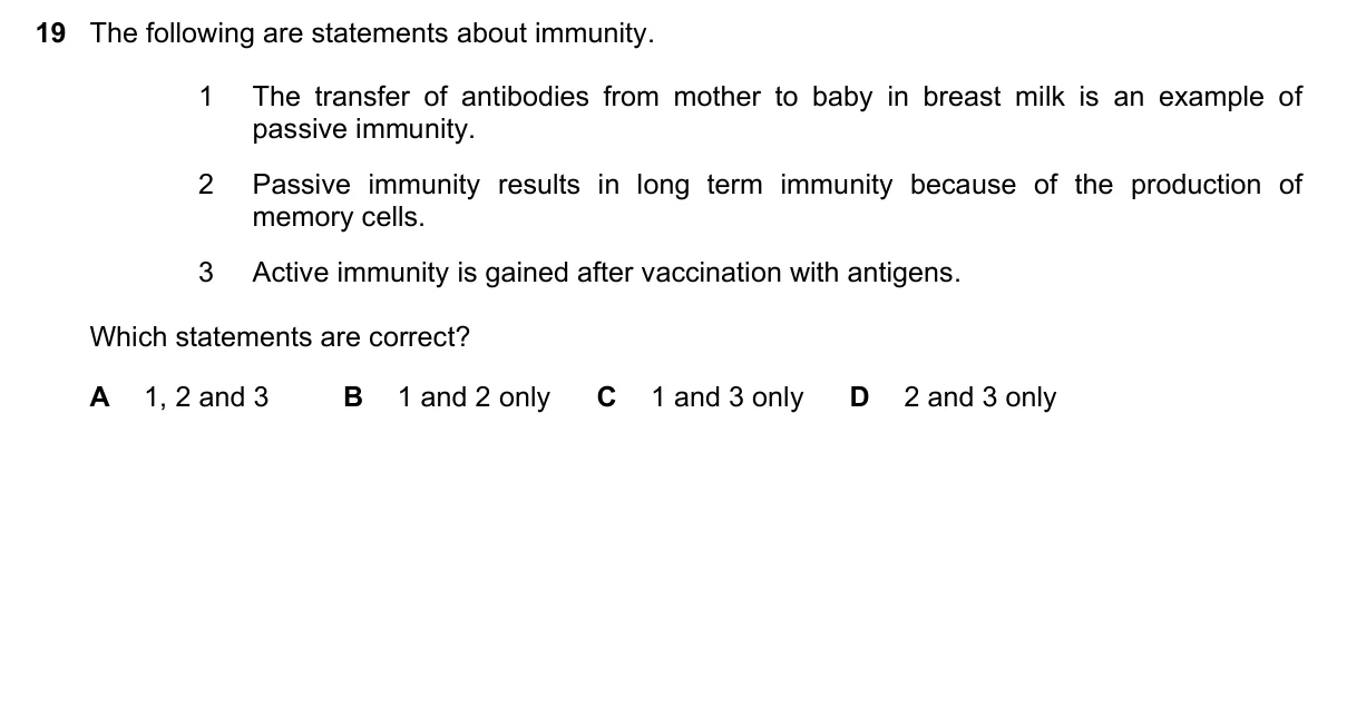 Question 19, June 2020, 0610 Paper 22