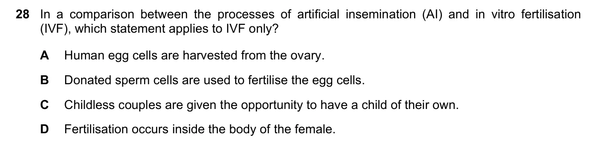 Question 28, June 2020, 0610 Paper 22