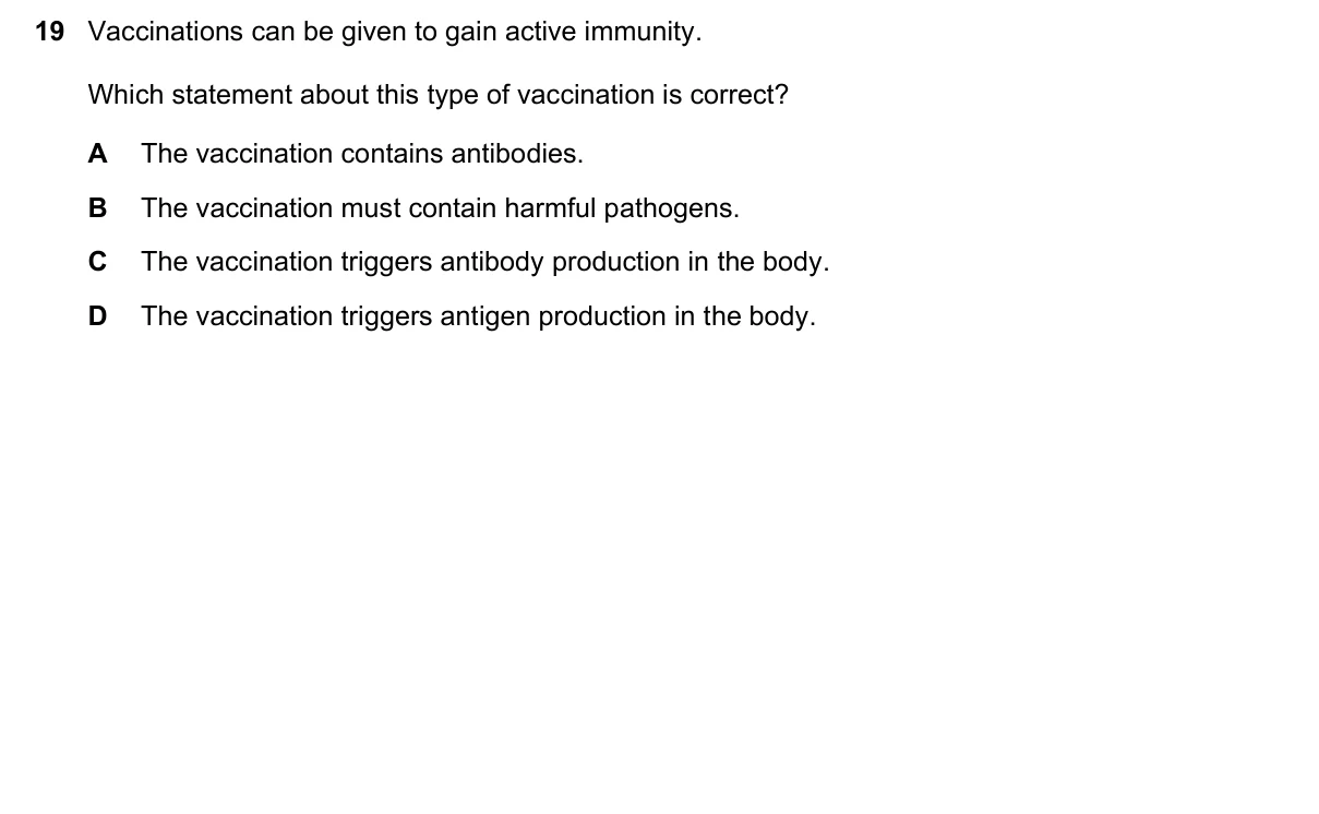 Question 19, June 2020, 0610 Paper 23