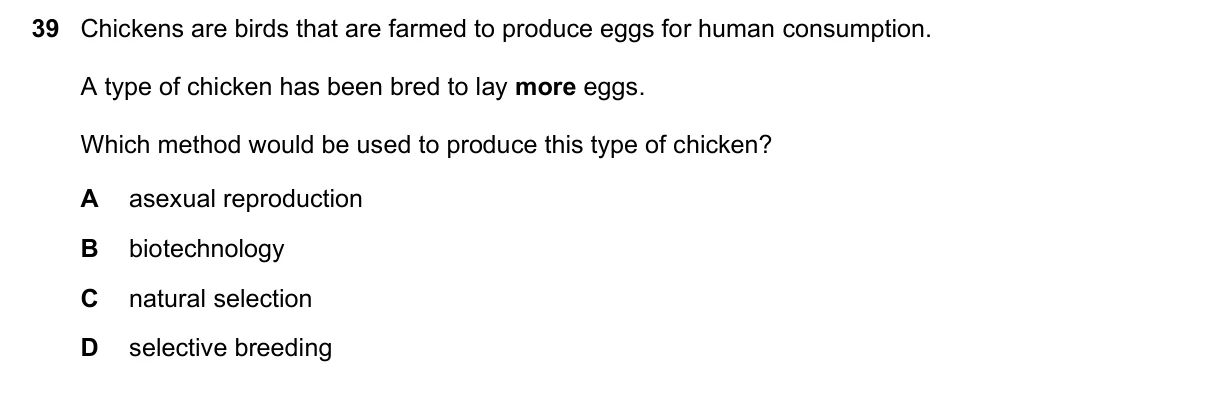 Question 39, June 2020, 0610 Paper 23