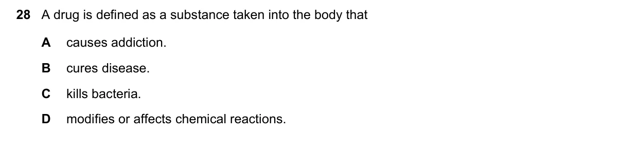Question 28, November 2020, 0610 Paper 11