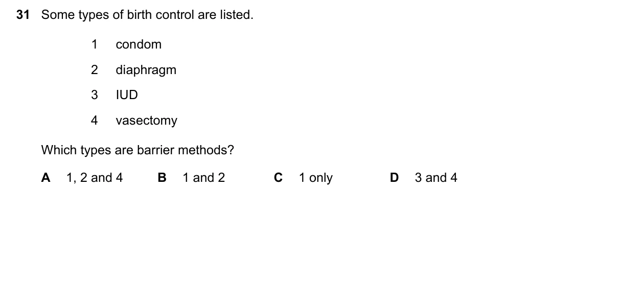 Question 31, November 2020, 0610 Paper 11