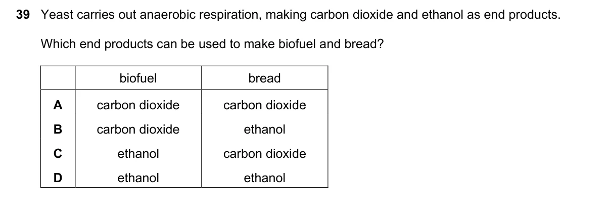 Question 39, November 2020, 0610 Paper 11