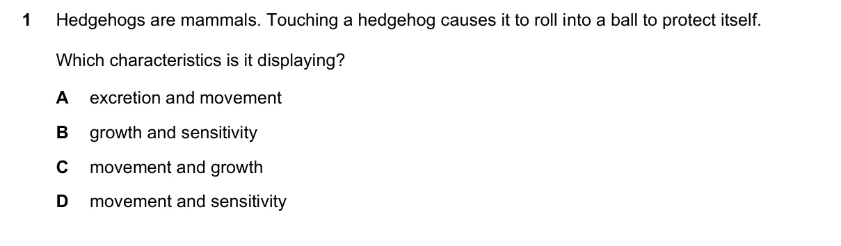 Question 1, November 2020, 0610 Paper 21