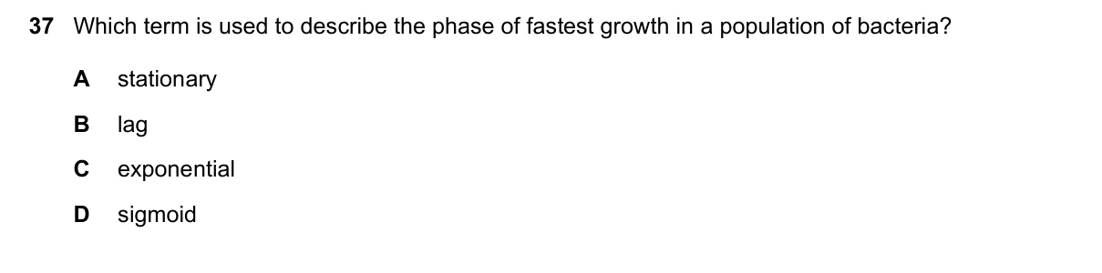 Question 37, November 2020, 0610 Paper 21
