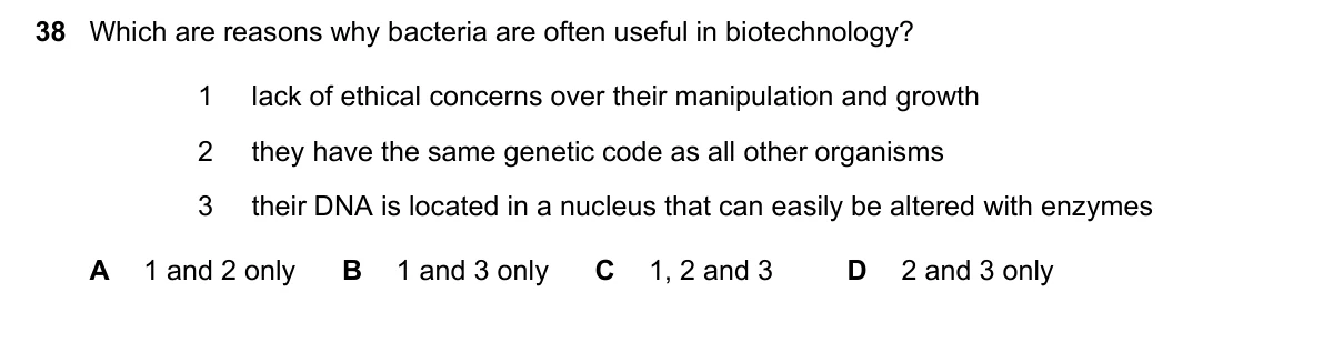 Question 38, November 2020, 0610 Paper 21