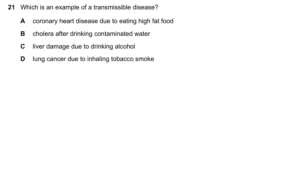 Question 21, November 2020, 0610 Paper 12