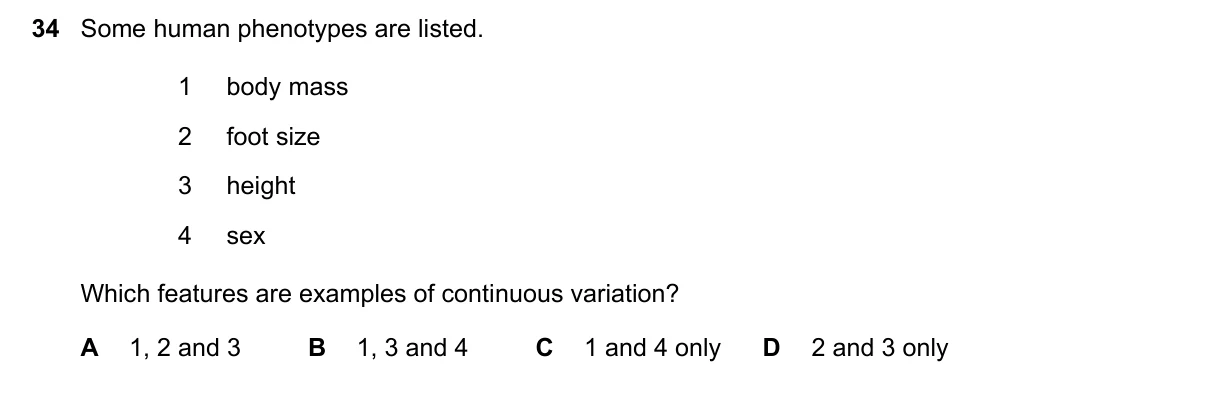 Question 34, November 2020, 0610 Paper 12