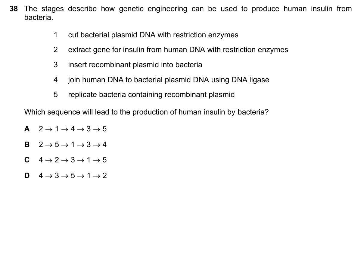 Question 38, November 2020, 0610 Paper 22