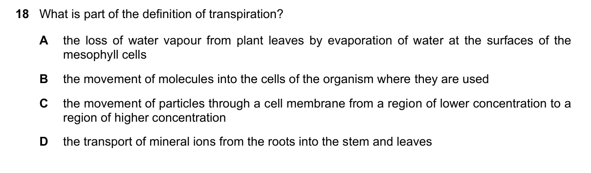 Question 18, March 2021, 0610 Paper 22
