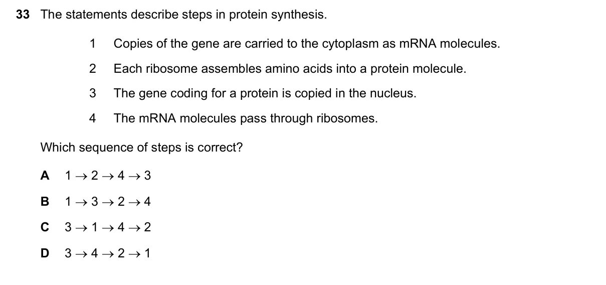 Question 33, March 2021, 0610 Paper 22