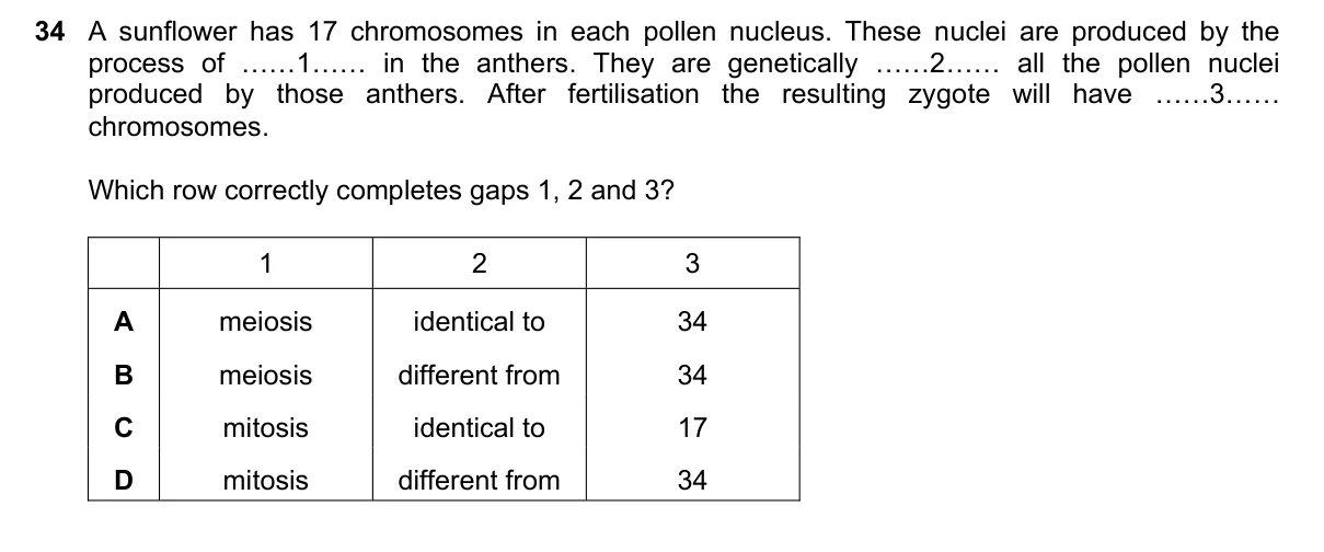 Question 34, March 2021, 0610 Paper 22