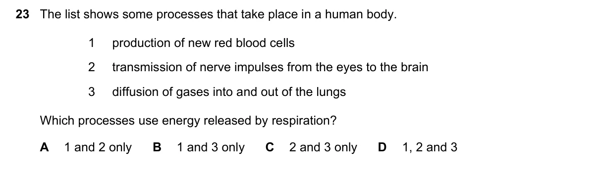 Question 23, June 2021, 0610 Paper 21