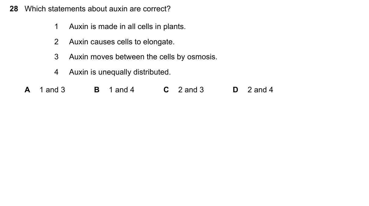 Question 28, June 2021, 0610 Paper 21