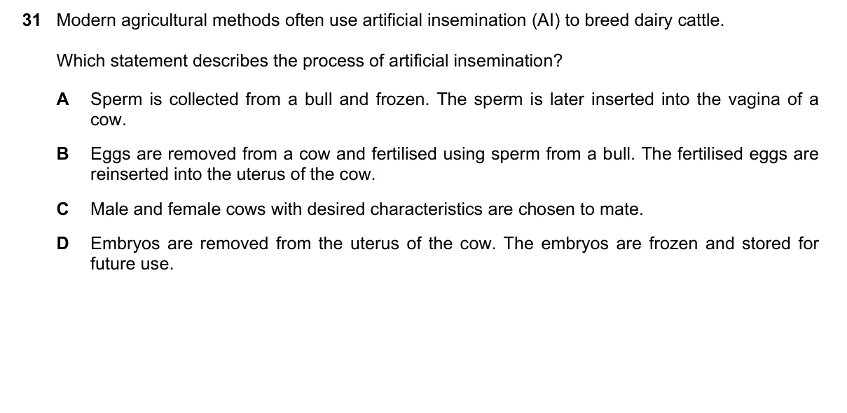Question 31, June 2021, 0610 Paper 22