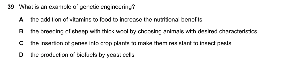 Question 39, June 2021, 0610 Paper 13