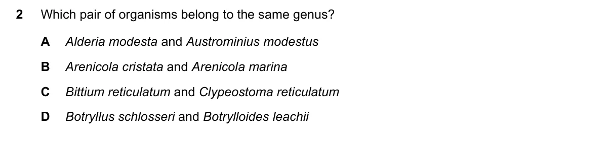 Question 2, November 2021, 0610 Paper 11