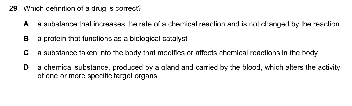 Question 29, November 2021, 0610 Paper 11