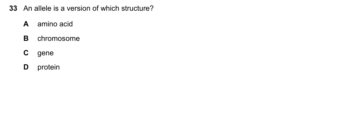 Question 33, November 2021, 0610 Paper 11