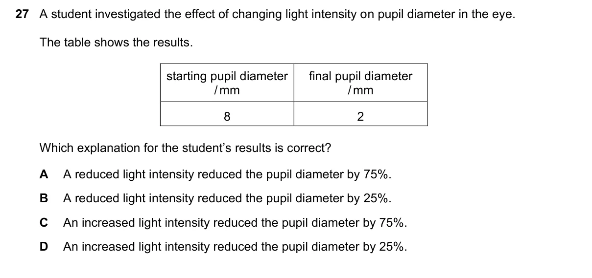 Question 27, November 2021, 0610 Paper 12