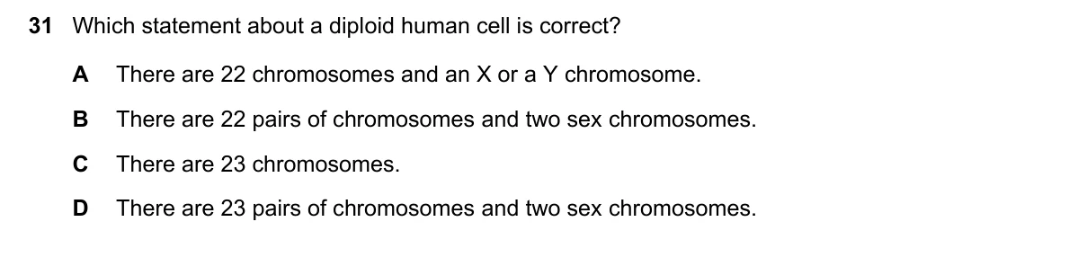 Question 31, November 2021, 0610 Paper 22
