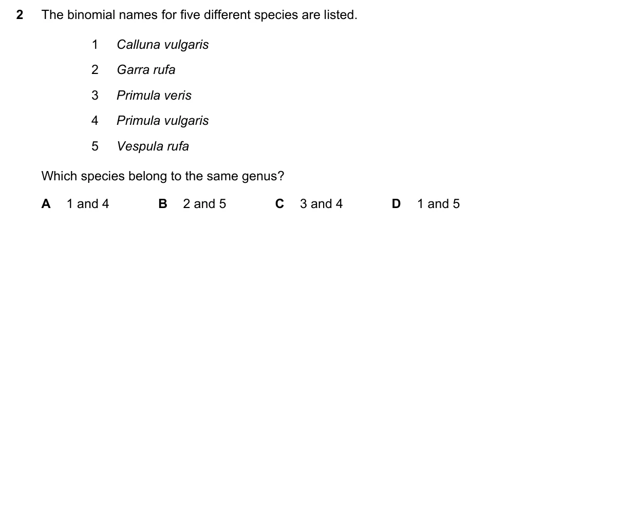 Question 2, November 2021, 0610 Paper 13