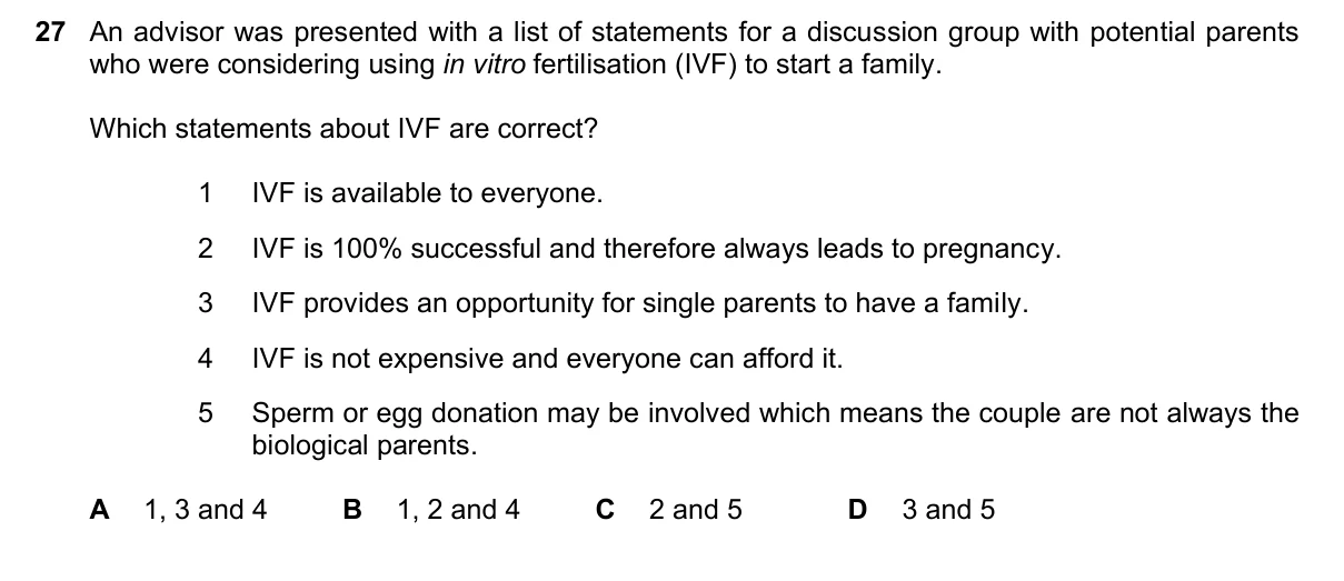 Question 27, June 2022, 0610 Paper 21