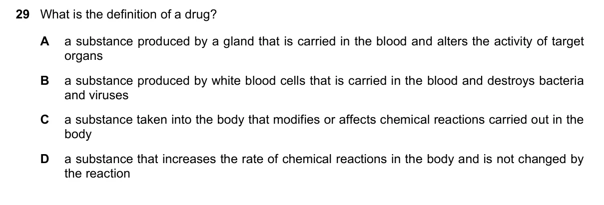 Question 29, November 2022, 0610 Paper 12