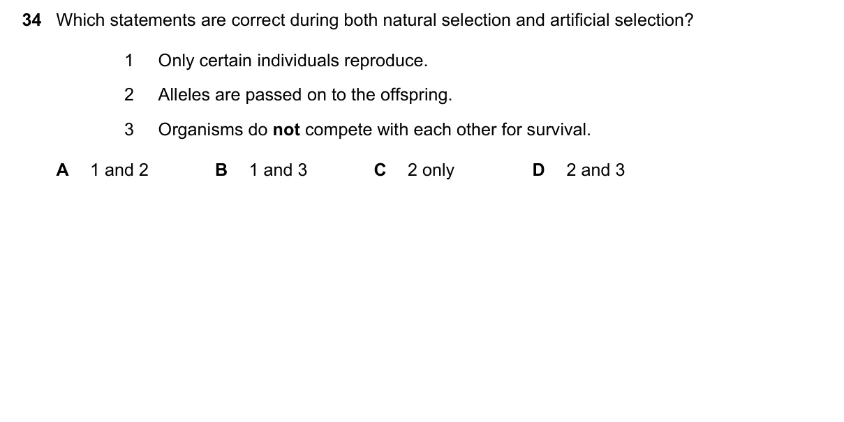 Question 34, March 2023, 0610 Paper 22