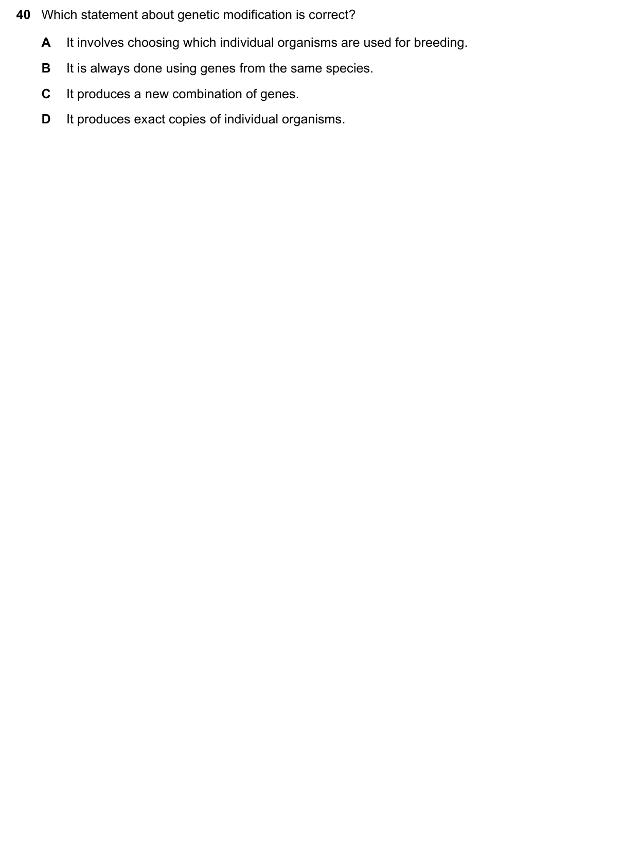 Question 40, June 2023, 0610 Paper 11