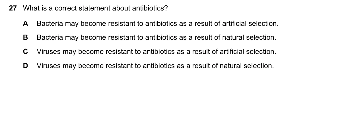 Question 27, June 2023, 0610 Paper 21