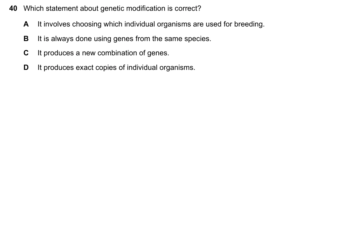 Question 40, June 2023, 0610 Paper 21