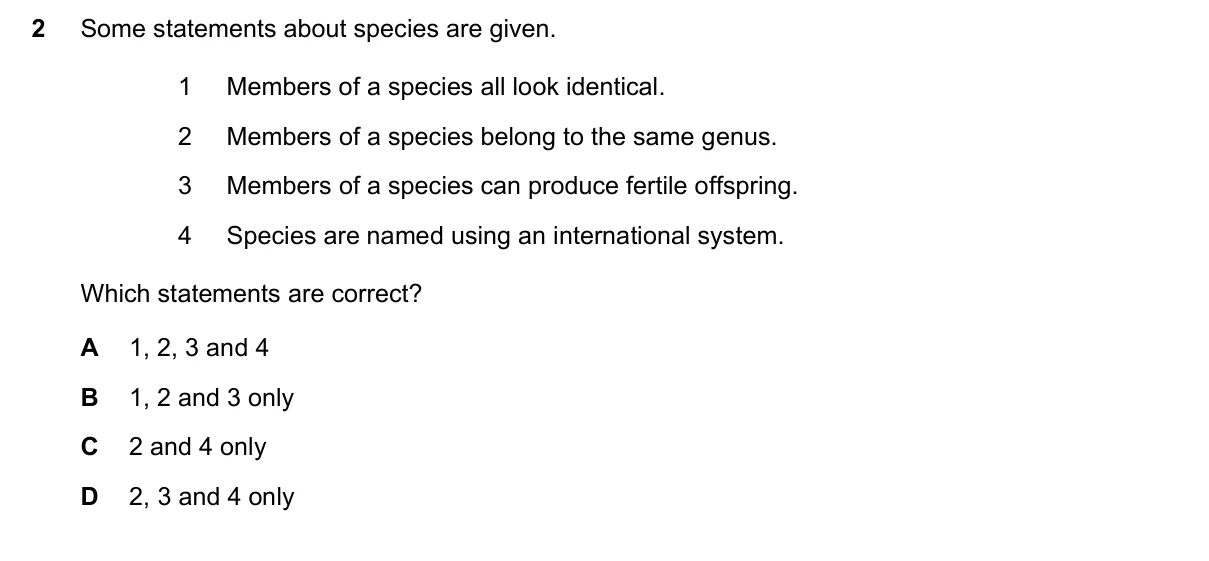 Question 2, June 2023, 0610 Paper 12