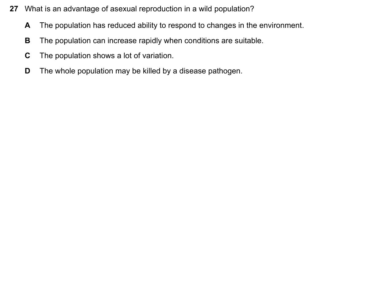 Question 27, June 2023, 0610 Paper 22