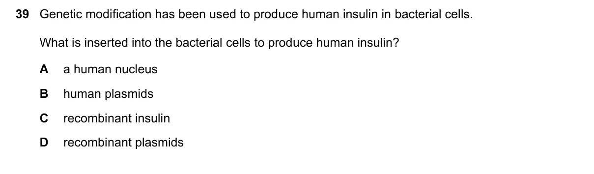 Question 39, June 2023, 0610 Paper 23
