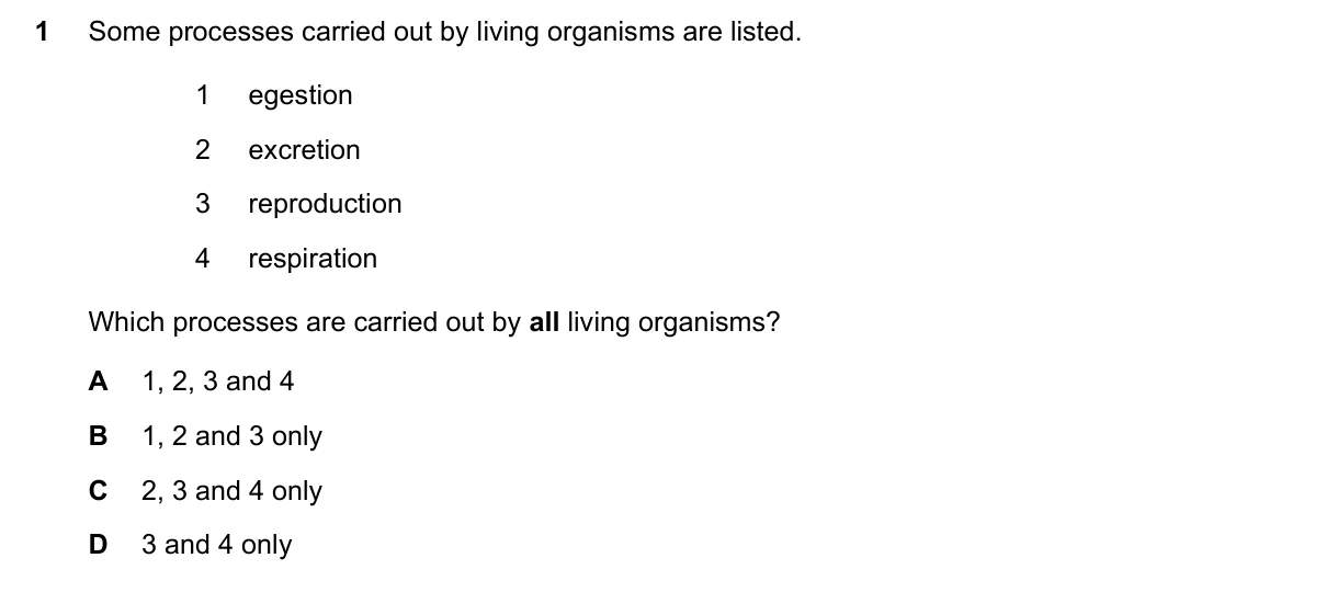 Question 1, November 2023, 0610 Paper 11