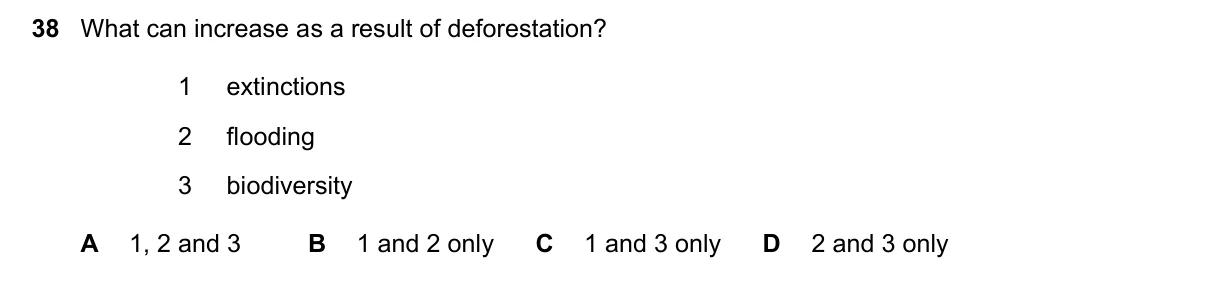 Question 38, November 2023, 0610 Paper 11
