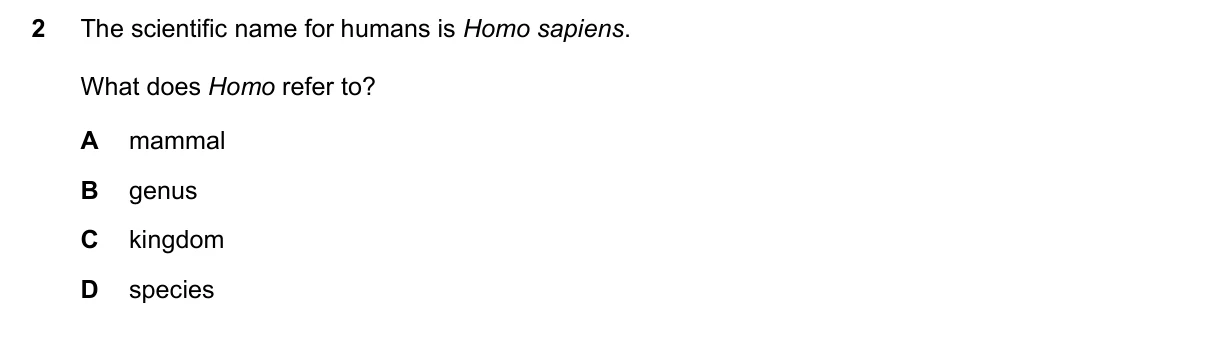 Question 2, November 2023, 0610 Paper 21