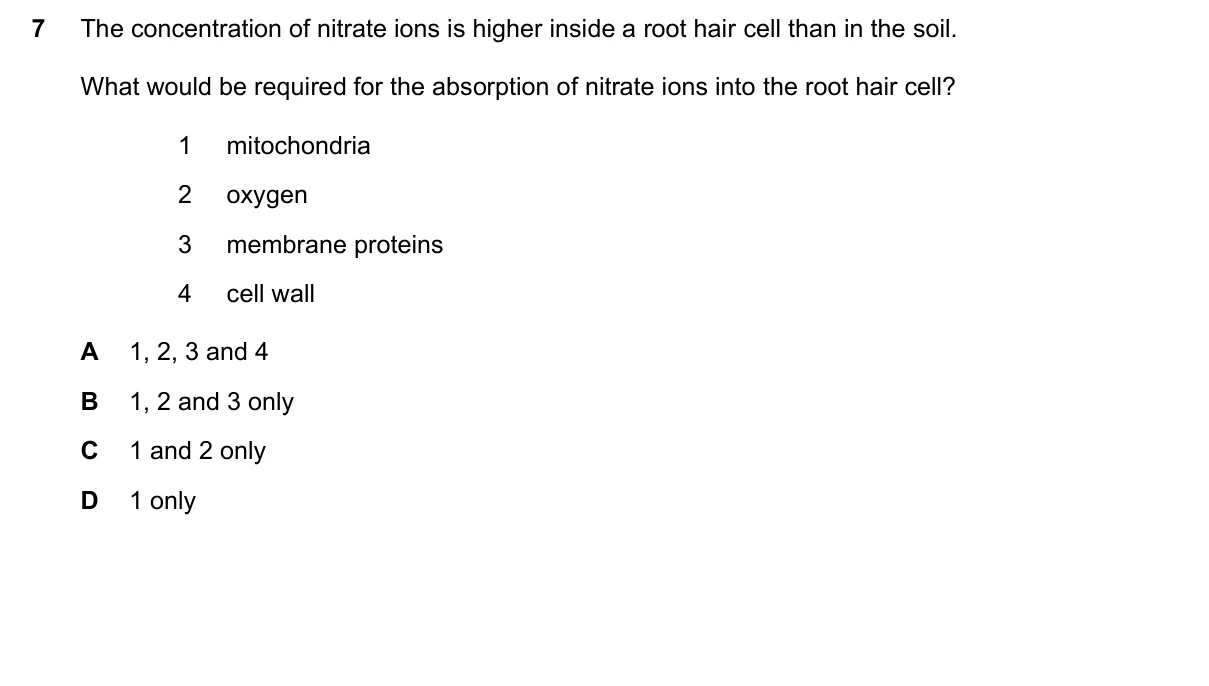 Question 7, November 2023, 0610 Paper 21