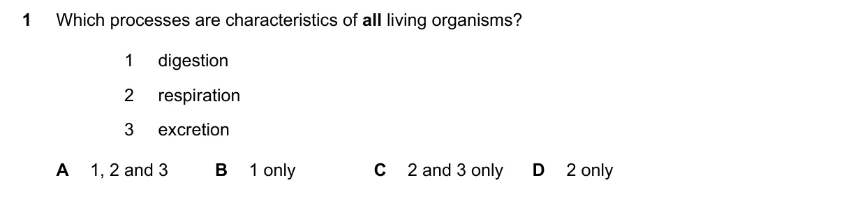 Question 1, November 2023, 0610 Paper 22