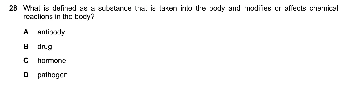 Question 28, November 2023, 0610 Paper 22