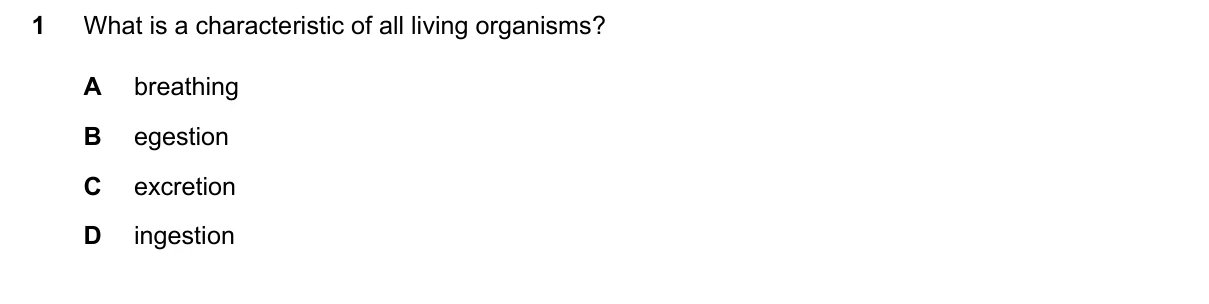 Question 1, March 2024, 0610 Paper 12