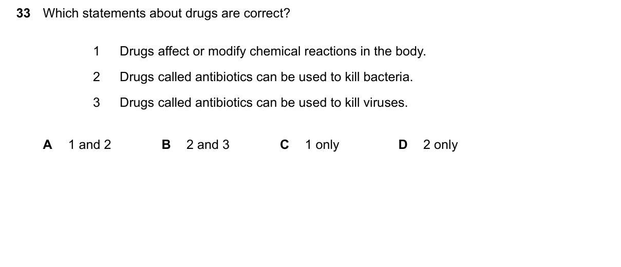 Question 33, March 2024, 0610 Paper 12